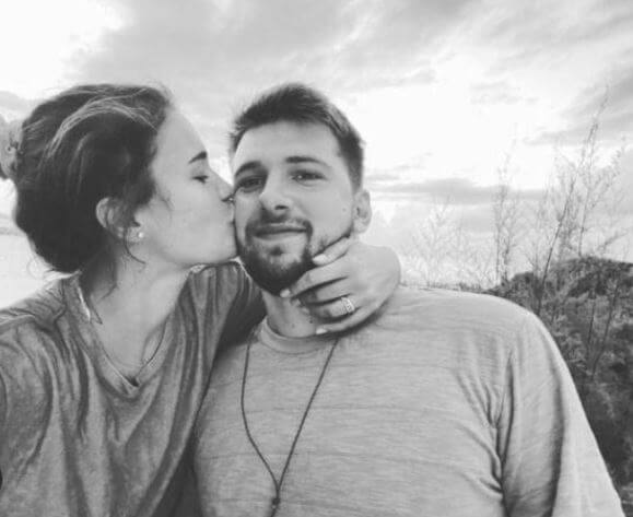 Sasa Doncic son Luka Doncic with his girlfriend Anamaria.